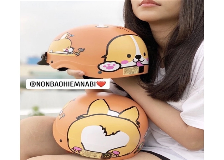 Mũ bảo hiểm cặp Corgi ( 2Nón) - Hàng cao cấp chuẩn từng chi tiết