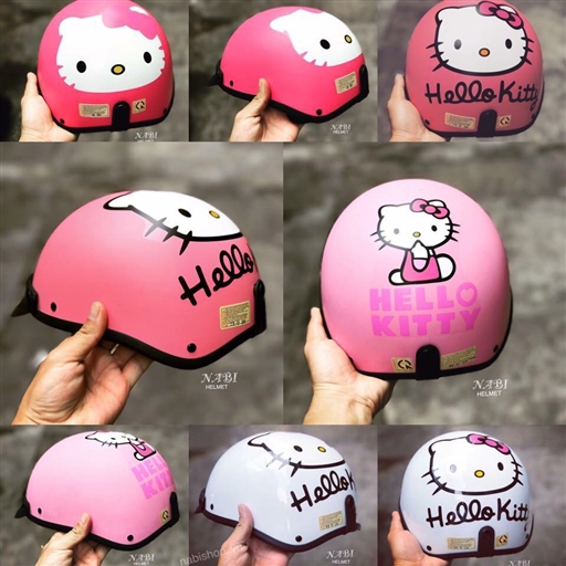 nón kitty , non kitty , nón hellokitty , nón bảo hiểm hellokitty, nón bảo hiểm dễ thương