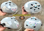Mũ bảo hiểm Cinnamoroll trẻ em thỏ 3D cao cấp