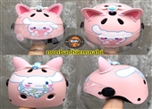 Mũ bảo hiểm Cinnamoroll trẻ em thỏ 3D cao cấp