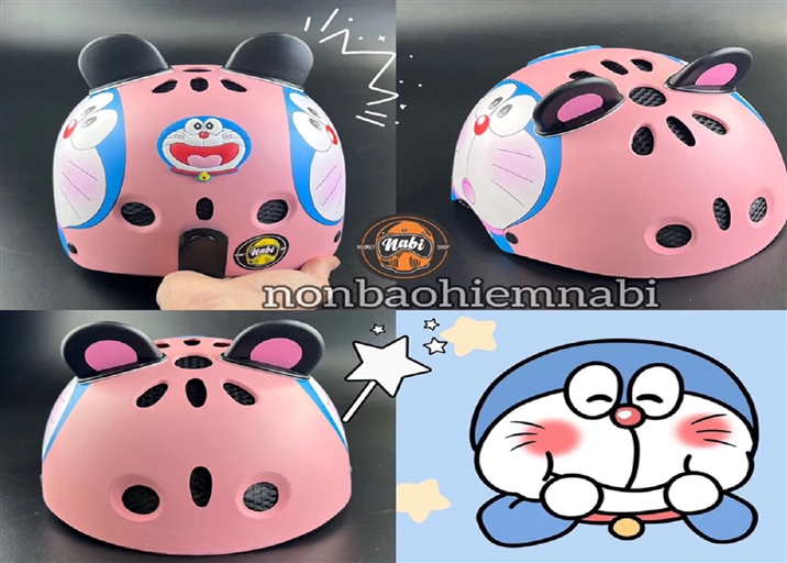 Mũ bảo hiểm Doremon 3D dễ thương cao cấp