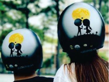 sơn vẽ nón bảo hiểm , nón bảo hiểm chất lượng , nón bảo hiểm 3/4 đẹp , nón bảo hiểm 3/4 giá rẻ , nón 3/4 dễ thương