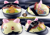 Mũ Bảo Hiểm Capybara Kính Da Cao Cấp