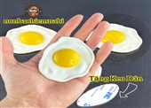 Phụ kiện trứng ốp la 3d trang trí mũ bảo hiểm tặng keo dán 3m cao cấp