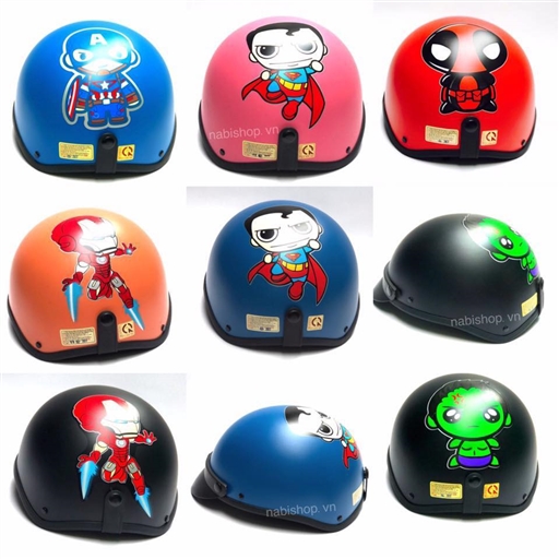 nón bảo hiểm siêu nhân , nón bảo hiểm superman , nón bảo hiểm dễ thương , nón bảo hiểm đẹp, nón bảo hiểm đôi