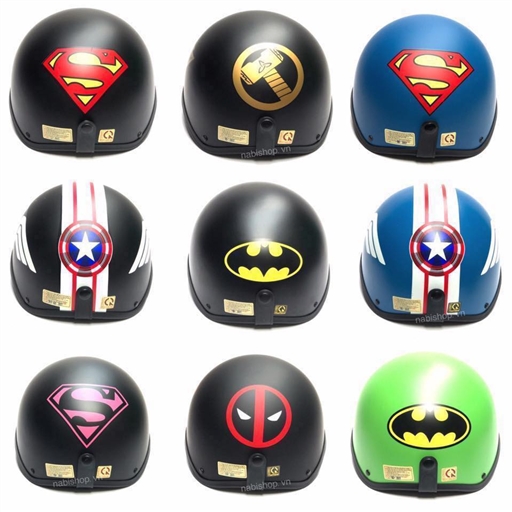 nón bảo hiểm siêu nhân , nón bảo hiểm siêu anh hùng , nón bảo hiểm dễ thương , nón bảo hiểm đẹp, nón bảo hiểm đôi