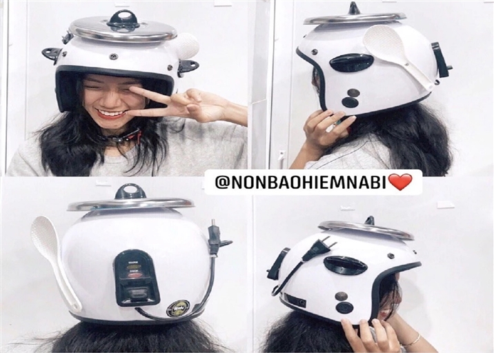 Mũ bảo hiểm Nồi Cơm 3D Độc Lạ ❤️