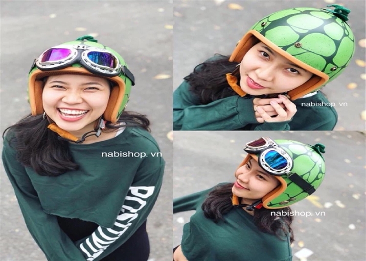 Mũ bảo hiểm 3/4 dưa hấu