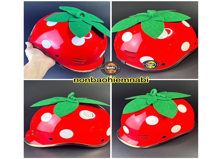 MŨ BẢO HIỂM TRÁI DÂU TÂY